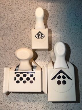 Martha Stewart White Decorative Paper Punch Trio